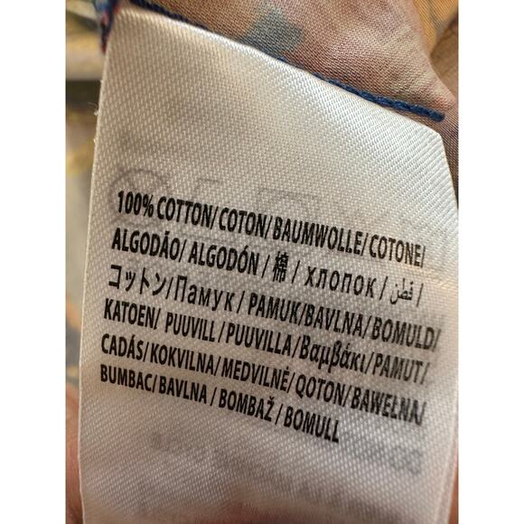 Farm Rio Stitched Garden Cotton Midi Dress Floral Cottagecore Boho Size XL - Picture 12 of 15